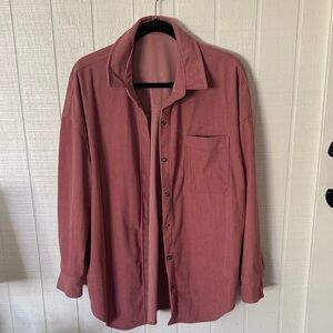 Pink Button-Up Shirt